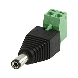 DC stekker 2.1mm naar kroonsteenaansluiting