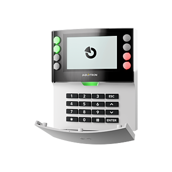 Jablotron JA-154E draadloos LCD codeklavier met RFID scanner en een toetsenbord