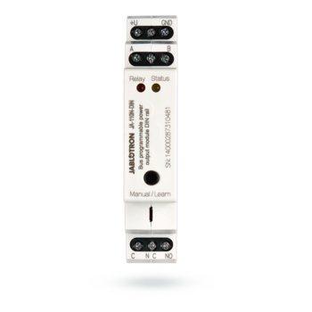 Jablotron JA-110N-DIN schakelcontact (output) met bus aansluiting 8A/250V