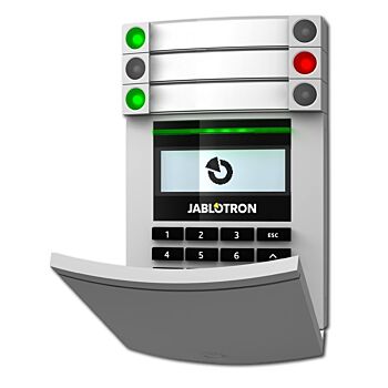 Jablotron JA-114E bedraad LCD codeklavier met RFID scanner en toetsenbord