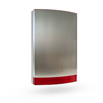 Jablotron JA-111A BUS-bedrade buitensirene met flitser (Inox)