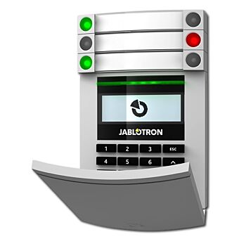 Jablotron JA-154E draadloos LCD codeklavier met RFID scanner en een toetsenbord