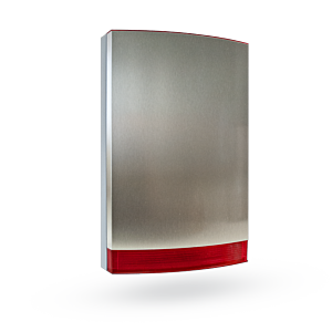 Jablotron JA-111A BUS-bedrade buitensirene met flitser (Inox)